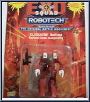 Gladiator Battloid (Tactical Corps Assignment) from Exosquad Robotech - 3" Mecha manufactured by Playmates [Front]