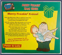 Peter & Lois (Holiday) from Family Guy - Wacky Wobblers manufactured by Funko [Back]