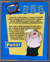 Peter from Family Guy - Wacky Wobblers manufactured by Funko [Back]