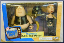 Nighttime Lois and Peter from Family Guy - Exclusives manufactured by Mezco [Front]