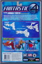 Human Torch (Flying) from Fantastic Four - Movie - Series 2 manufactured by Toy Biz [Back]