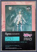 Racing Miku (2014 EV Mirai Version) from Figma - Hatsune Miku GT Project manufactured by Max Factory [Front]