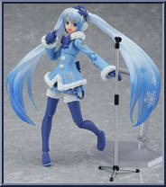 Snow Miku (Fluffy Coat Version) from Figma - Character Vocal Series 01: Hatsune Miku manufactured by Max Factory [Loose]