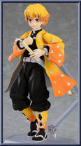 Zenitsu Agatsuma from Figma - Demon Slayer Kimetsu no Yaiba manufactured by Max Factory [Loose]