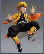Zenitsu Agatsuma from Figma - Demon Slayer Kimetsu no Yaiba manufactured by Max Factory [Loose]