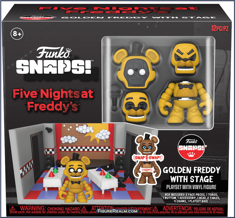 Golden Freddy with Stage Five Nights at Freddy's Snaps! Funko Action Figure Golden Freddy with Stage Five Nights at Freddy's Snaps! Funko Action Figure