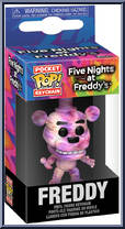 Freddy (Tie-Dye) from Five Nights at Freddy's - Pop! Keychains manufactured by Funko [Front]