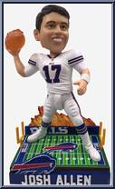 Josh Allen (Buffalo Bills) (On Fire) from Football - Player Bobbles manufactured by Foco [Loose]