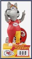 KC Wolf (Kansas City Chiefs) (Countdown To Kickoff Mascot) from Football - Player Bobbles manufactured by Foco [Loose]