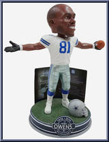Terrell Owens (Dallas Cowboys) (NFL Career Stats) from Football - Player Bobbles manufactured by Foco [Loose]