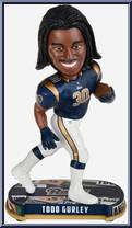 Todd Gurley (Los Angeles Rams) (Headline) from Football - Player Bobbles manufactured by Foco [Loose]
