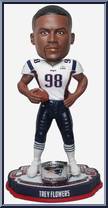 Trey Flowers (New England Patriots) (Super Bowl LIII Champions) from Football - Player Bobbles manufactured by Foco [Loose]