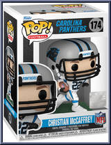 Christian McCaffrey (Panthers - Away) from Football - Pop! Vinyl Figures manufactured by Funko [Front]