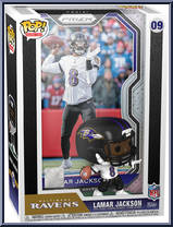 Lamar Jackson (Ravens) from Football - Pop! Trading Cards manufactured by Funko [Front]