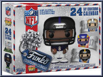 NFL 24-Day Countdown Calendar from Football - Advent Calendars Pop! manufactured by Funko [Front]