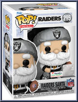 Raiders Santa from Football - Holiday Pop! manufactured by Funko [Front]