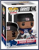 Saquon Barkley (Blue Jersey) from Football - Pop! Vinyl Figures manufactured by Funko [Front]