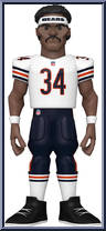 Walter Payton (White Jersey) (Bears) from Football - Vinyl Gold - 12" Scale manufactured by Funko [Loose]