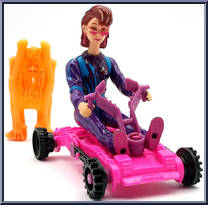 Janine Melnitz (Stretch Ghost) from Ghostbusters - The Real - Power Pack Heroes manufactured by Kenner [Loose]