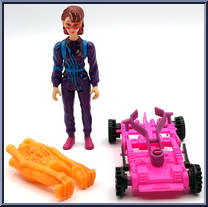 Janine Melnitz (Stretch Ghost) from Ghostbusters - The Real - Power Pack Heroes manufactured by Kenner [Loose]