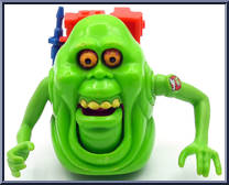Slimer with Proton Pack from Ghostbusters - The Real - Super Fright Features manufactured by Kenner [Loose]