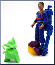 Winston Zeddmore (Splitting Ghost) from Ghostbusters - The Real - Power Pack Heroes manufactured by Kenner [Loose]