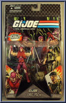 Falcon / Nemesis Immortal from G.I. Joe - 25th Anniversary - Comic 2-Packs - Wave  5 manufactured by Hasbro [Front]