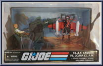 F.L.A.K. Cannon vs. Cobra C.L.A.W. from G.I. Joe - 25th Anniversary - Vehicle Sets manufactured by Hasbro [Front]