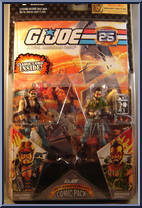 Dreadnok Torch / Dreadnok Ripper from G.I. Joe - 25th Anniversary - Comic 2-Packs - Wave  2 manufactured by Hasbro [Front]