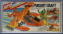 Avenger Pursuit Craft (Orange) (Super Joe) from G.I. Joe - Adventure Team - Vehicles manufactured by Hasbro [Front]
