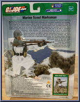 Marine Scout Marksman from G.I. Joe - A Real American Hero - 12" Scale manufactured by Hasbro [Back]