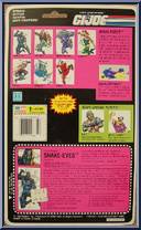 Snake Eyes from G.I. Joe - Classic Collection - Series 12 - Ninja Force manufactured by Hasbro [Back]