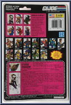 Storm Shadow from G.I. Joe - Classic Collection - Series 11 - Ninja Force manufactured by Hasbro [Back]