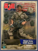 Desert Army SAWS Gunner from G.I. Joe - Classic Collection 12" Scale - Basic Series manufactured by Hasbro [Front]