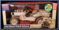Jeep Desert Patrol Vehicle from G.I. Joe - Classic Collection 12" Scale - Basic Series manufactured by Hasbro [Front]