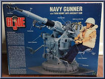 Navy Gunner (with Twin Mount Anti-Aircraft Gun) from G.I. Joe - Classic Collection 12" Scale - Basic Series manufactured by Hasbro [Back]
