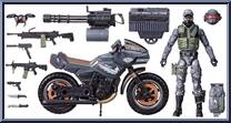 Jason "Shockwave" Faria & Night Pursuit from G.I. Joe - Classified - Night Force manufactured by Hasbro [Loose]