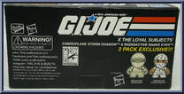 Camouflage Storm Shadow / Radioactive Snake Eyes from G.I. Joe (Loyal Subjects) - 2-Packs manufactured by Hasbro [Back]