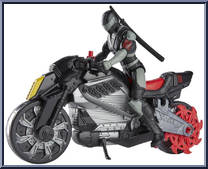 Snake Eyes (with Stealth Cycle) from G.I. Joe - Origins - Vehicles manufactured by Hasbro [Loose]
