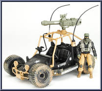 AWE-Striker (with Night Fox) from G.I. Joe - Pursuit of Cobra - Vehicles manufactured by Hasbro [Loose]