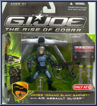 James "Grand Slam" Barney (with Air Assault Glider) from G.I. Joe - Rise of Cobra - Exclusives manufactured by Hasbro [Front]