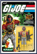 Cobra B.A.T. (Python Patrol) from G.I. Joe - ReAction + manufactured by Super7 [Front]