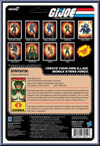 Serpentor from G.I. Joe - ReAction + manufactured by Super7 [Back]