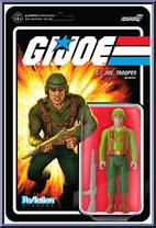 G.I. Joe Trooper (Solid Green Uniform) from G.I. Joe - ReAction Figures manufactured by Super7 [Front]