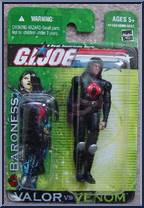 Baroness from G.I. Joe - Valor vs Venom - Basic Series manufactured by Hasbro [Front]