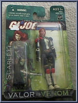 Scarlett from G.I. Joe - Valor vs Venom - Basic Series manufactured by Hasbro [Front]