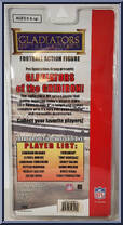 Julius Jones (Dallas Cowboys) from Gladiators of the Gridiron - Basic Series manufactured by Pro Specialties Group [Back]