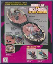 Godzilla vs. Mecha-Godzilla in Log Angeles from Godzilla - King of the Monsters - Micro-Battle Playsets manufactured by Trendmasters [Loose]