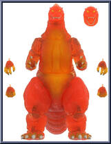 Blazing Godzilla (1200 Degrees Clear Orange) from Godzilla - Ultimates manufactured by Super7 [Loose]