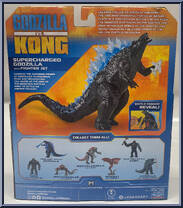 Supercharged Godzilla (with Fighter Jet) from Godzilla vs Kong - Basic Series manufactured by Playmates [Back]